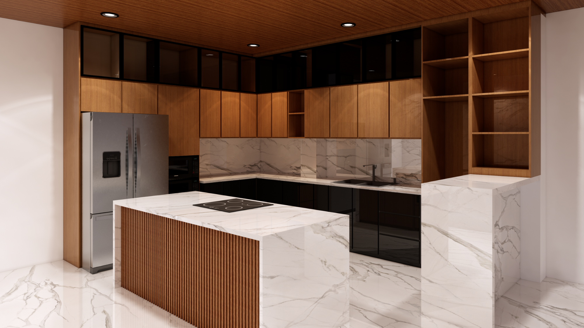 Mark Residence Kitchen & Island